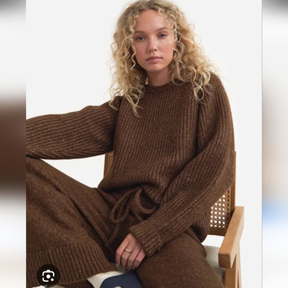 Mate The Label Super Fine Alpaca Oeganic Cotton Crewneck Sweater Xsmall/Small